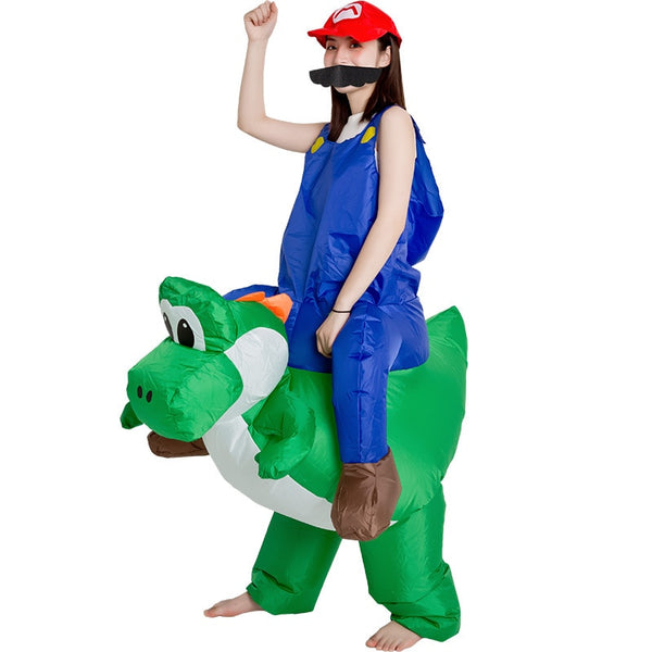 Déguisement Mario Sur Yoshi