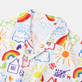 les-motifs-en-gros-plan-de-la-chemise-dessin-enfant